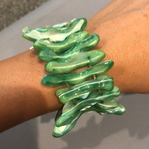 Green shell bracelet